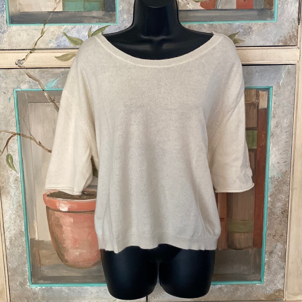 Kujten Round Neck Woman Cashmere Crop Top
